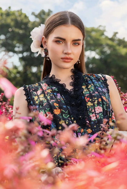 Maria.B MPrints Embroidered Lawn Unstitched 3Pc Suit - SS Collection -MPT-2507-B