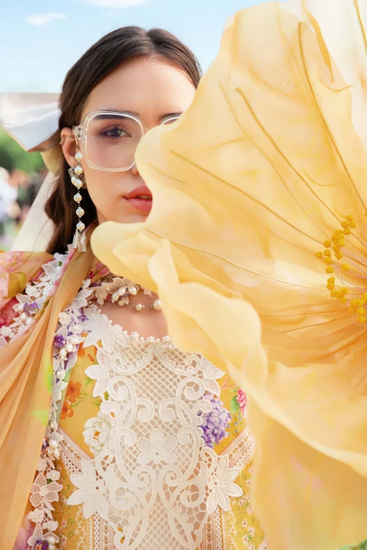Maria.B MPrints Embroidered Lawn Unstitched 3Pc Suit - SS Collection -MPT-2509-A