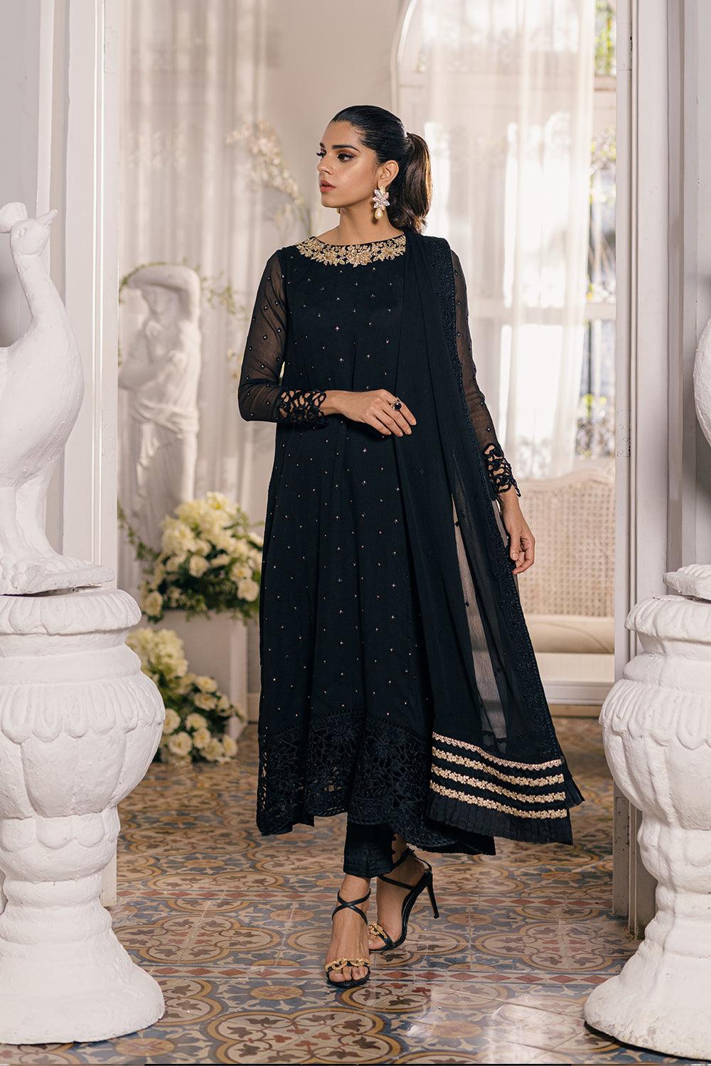 Azure Ensembled Festive's Luxe Collection - Midnight Glow - Pashtun Collections
