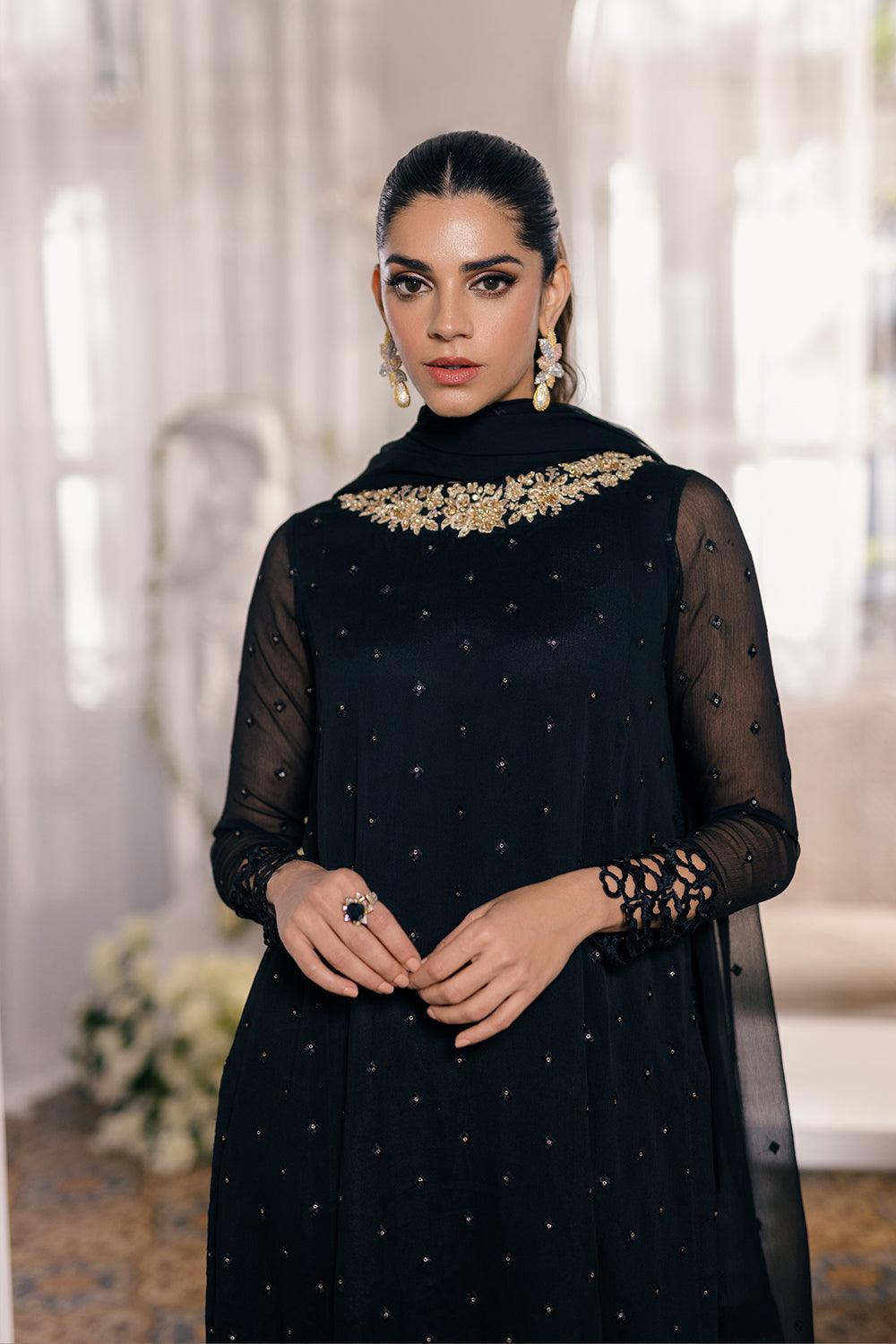 Azure Ensembled Festive's Luxe Collection - Midnight Glow - Pashtun Collections