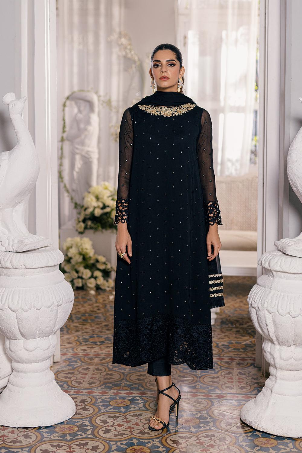 Azure Ensembled Festive's Luxe Collection - Midnight Glow - Pashtun Collections