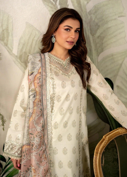 Aabyaan Apana Luxury Eid Festive Lawn Collection '24 - ZARMEENAY (AL-08) - Pashtun Collections