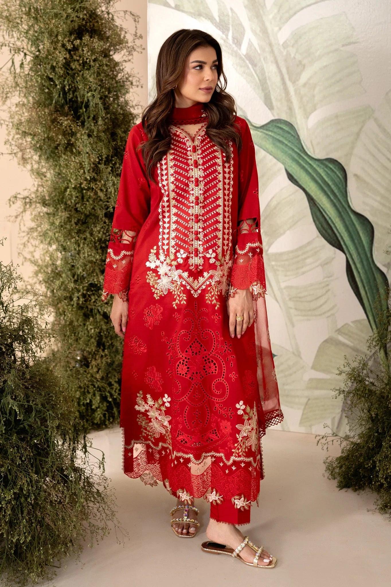 Aabyaan Apana Luxury Eid Festive Lawn Collection '24- UMAIZA (AL-07) - Pashtun Collections