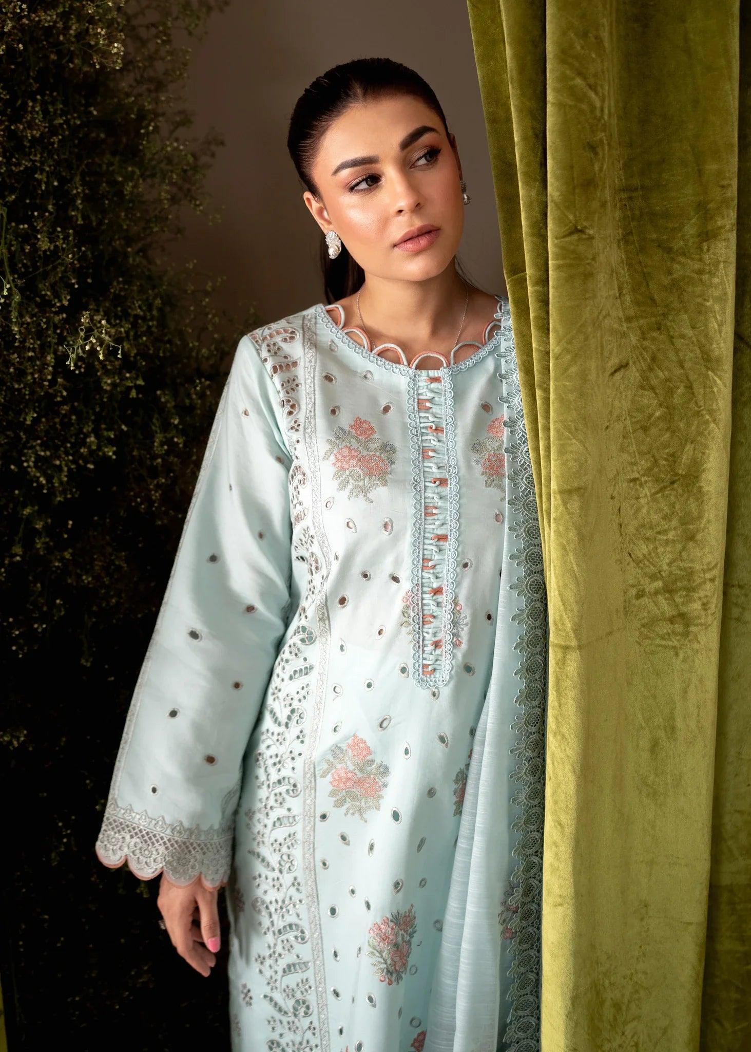 Aabyaan Apana Luxury Eid Festive Lawn Collection '24- KASHMALA (AL-05) - Pashtun Collections