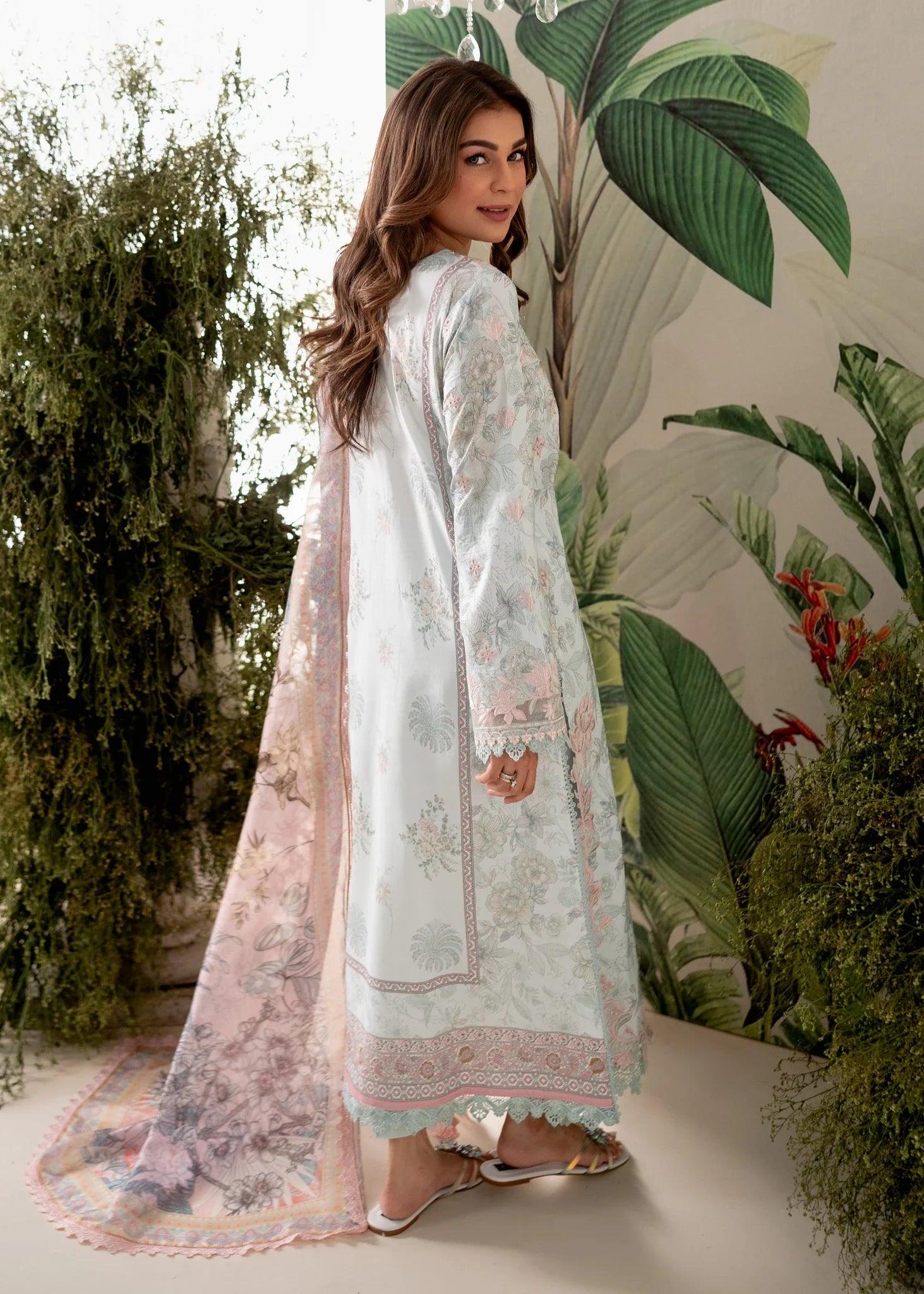 Aabyaan Apana Luxury Eid Festive Lawn Collection '24- GULALAI (AL-06) - Pashtun Collections