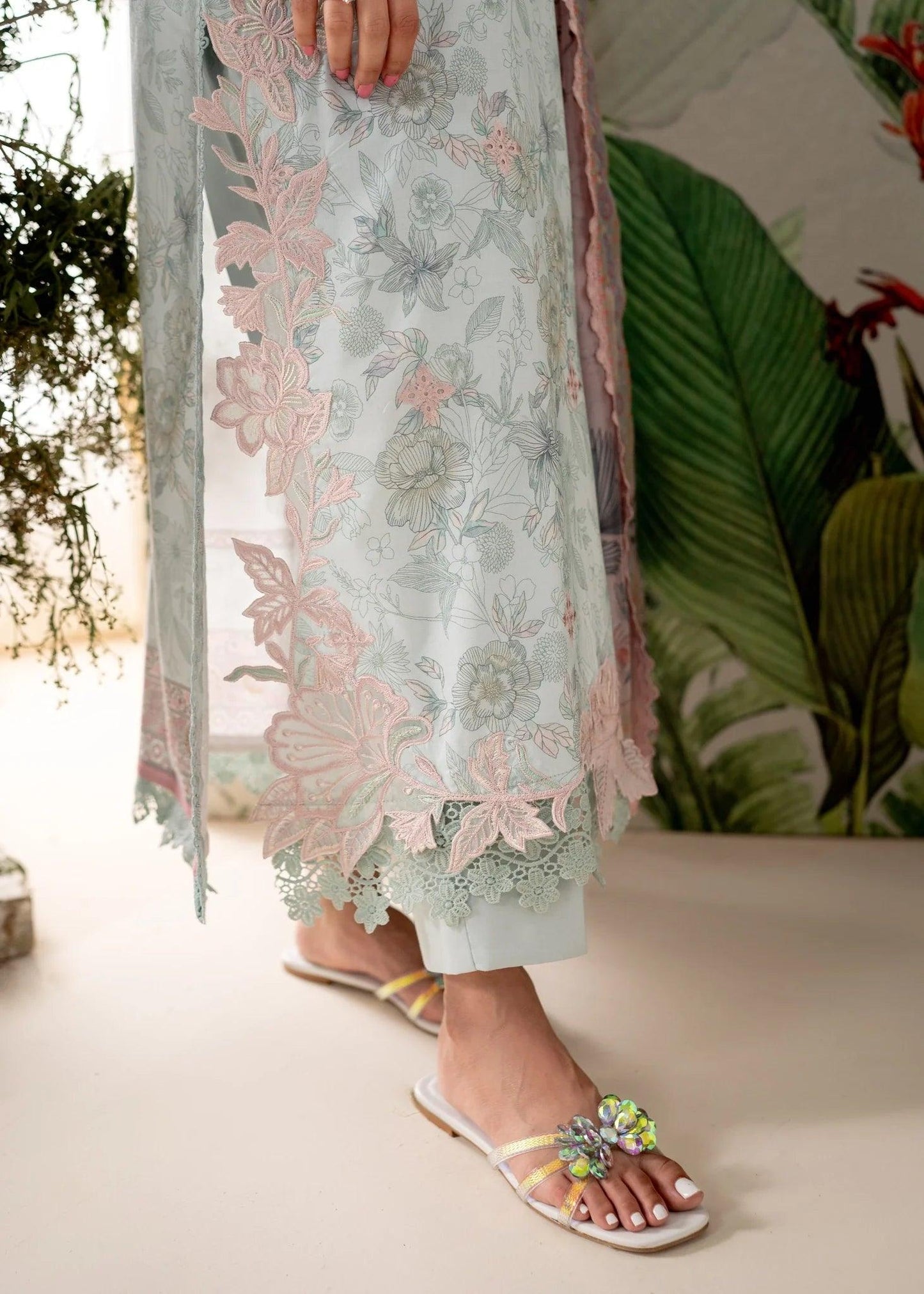 Aabyaan Apana Luxury Eid Festive Lawn Collection '24- GULALAI (AL-06) - Pashtun Collections