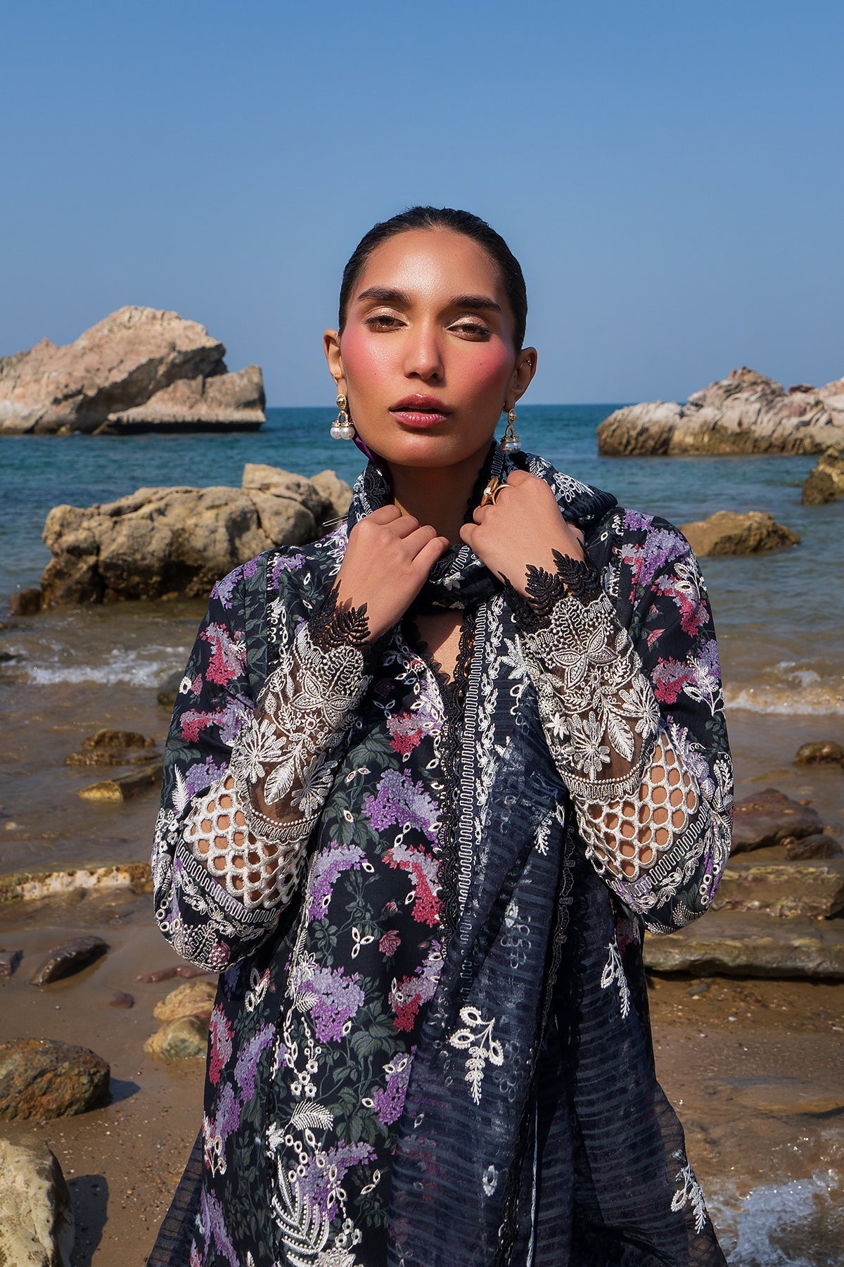 Afrozeh Endless Summer Lawn - Velour