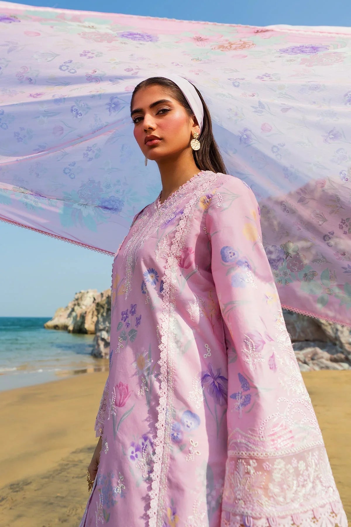 Afrozeh Endless Summer Lawn - Gilded
