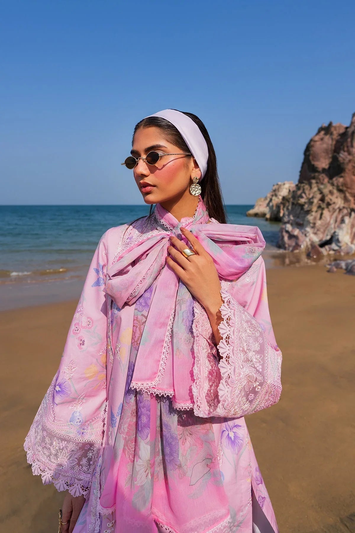 Afrozeh Endless Summer Lawn - Gilded