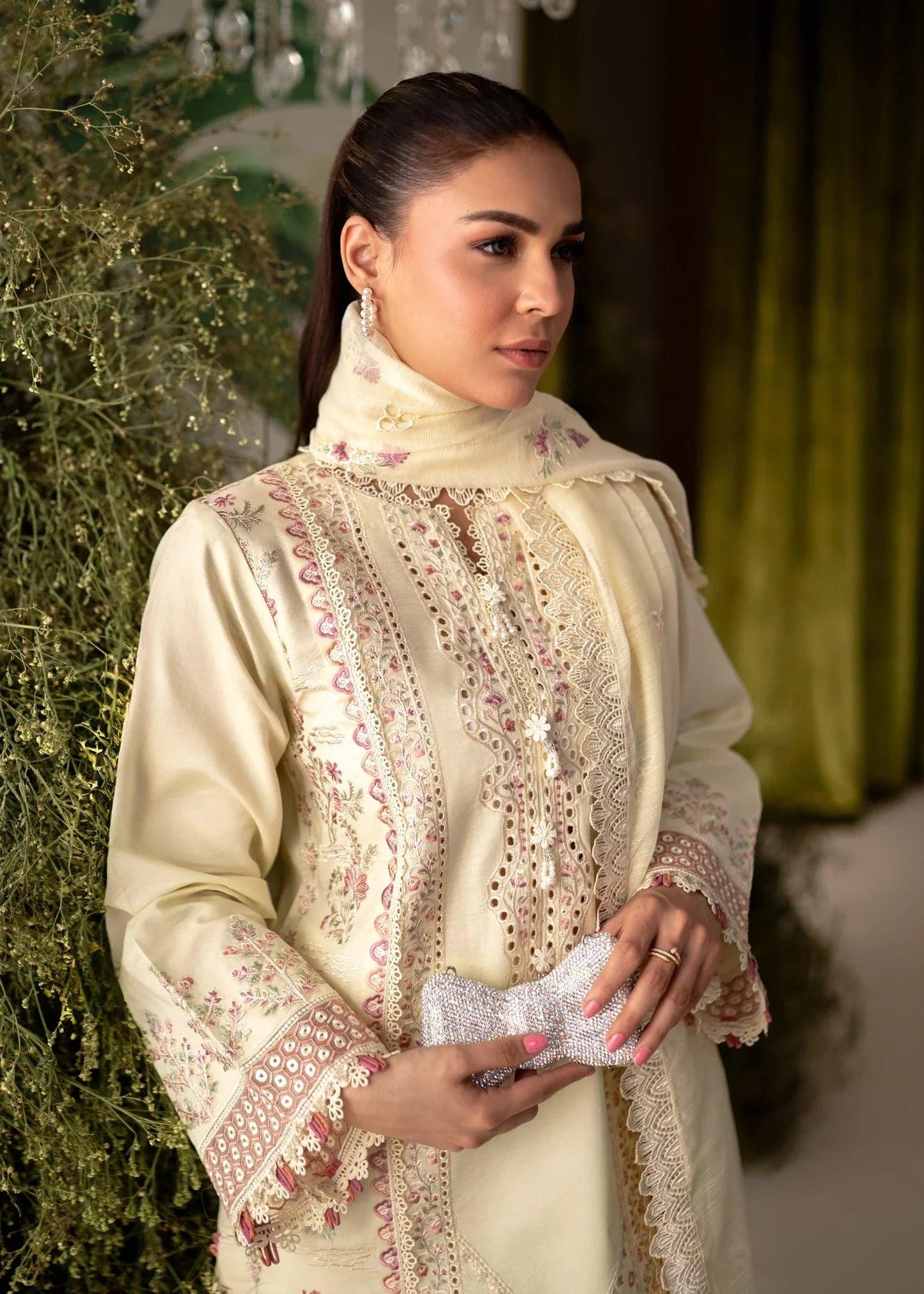 Aabyaan Apana Luxury Eid Festive Lawn Collection '24- PALWASHA (AL-04) - Pashtun Collections