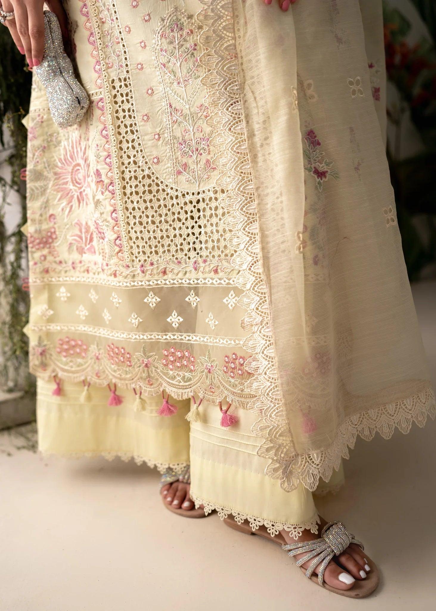 Aabyaan Apana Luxury Eid Festive Lawn Collection '24- PALWASHA (AL-04) - Pashtun Collections