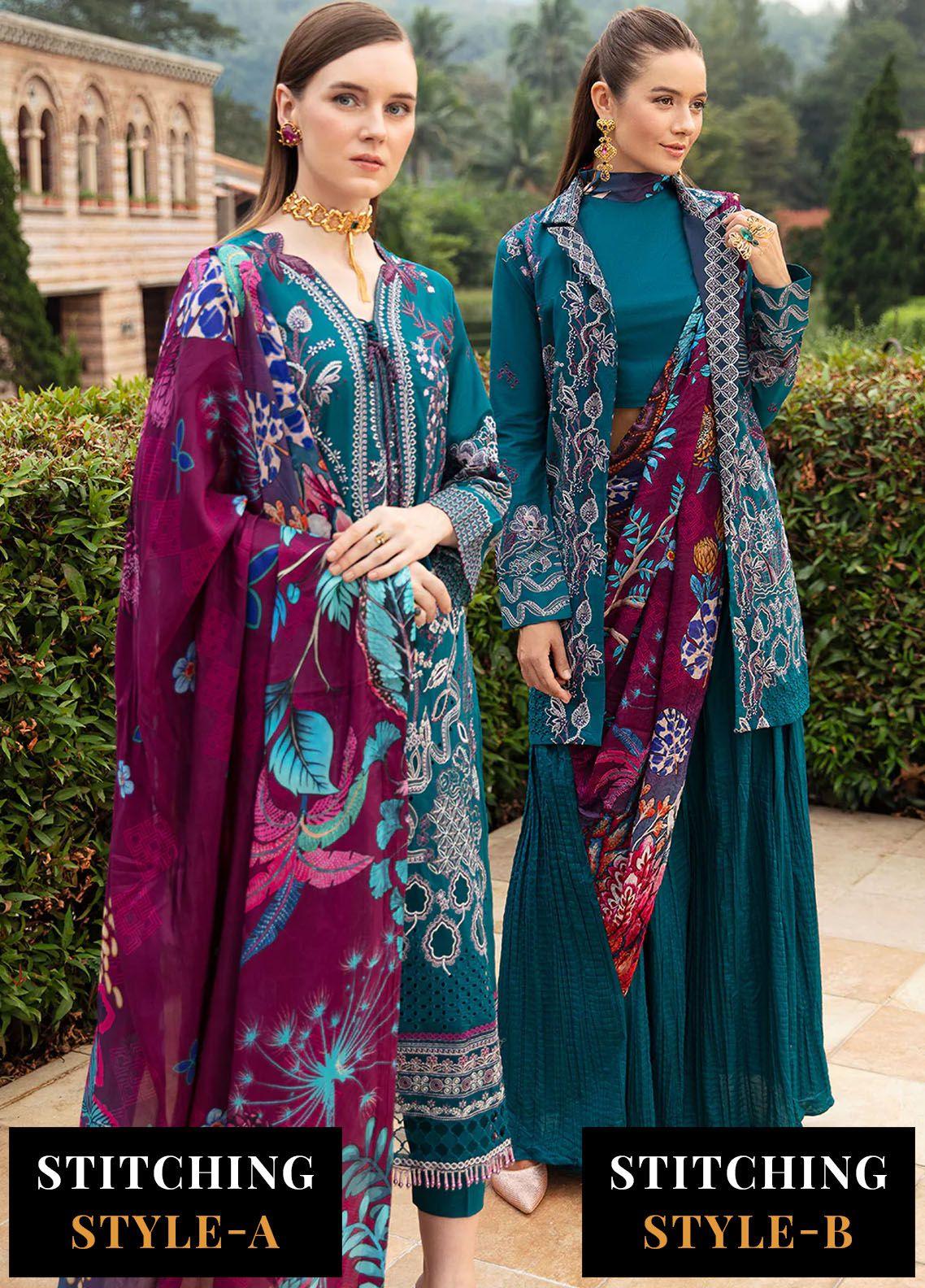 Ramsha - Andaaz Luxury Lawn Collection 2024 Vol-08 (Z-805) - Pashtun Collections