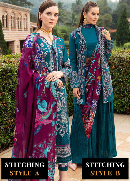 Ramsha - Andaaz Luxury Lawn Collection 2024 Vol-08 (Z-805) - Pashtun Collections