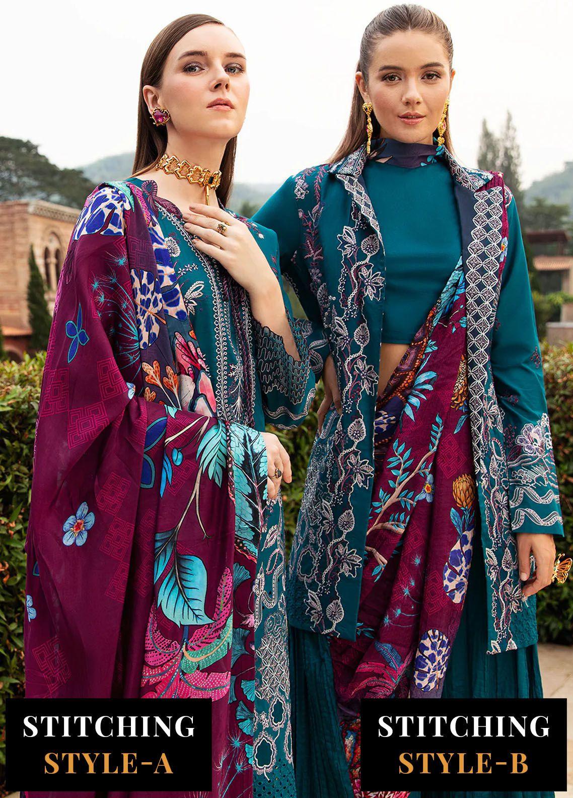 Ramsha - Andaaz Luxury Lawn Collection 2024 Vol-08 (Z-805) - Pashtun Collections