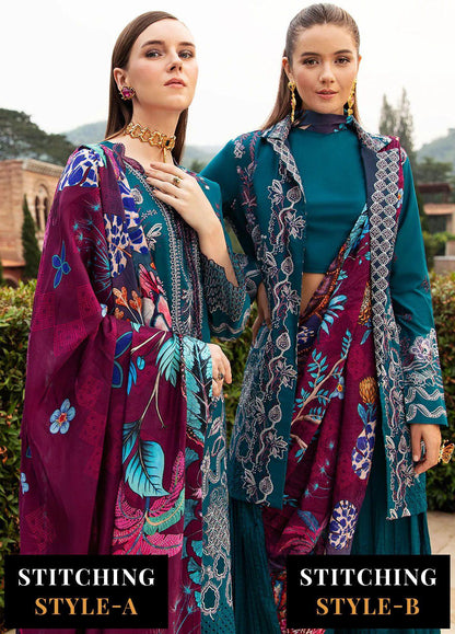 Ramsha - Andaaz Luxury Lawn Collection 2024 Vol-08 (Z-805) - Pashtun Collections