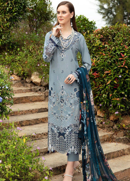 Ramsha - Andaaz Luxury Lawn Collection 2024 Vol-08 (Z-809) - Pashtun Collections